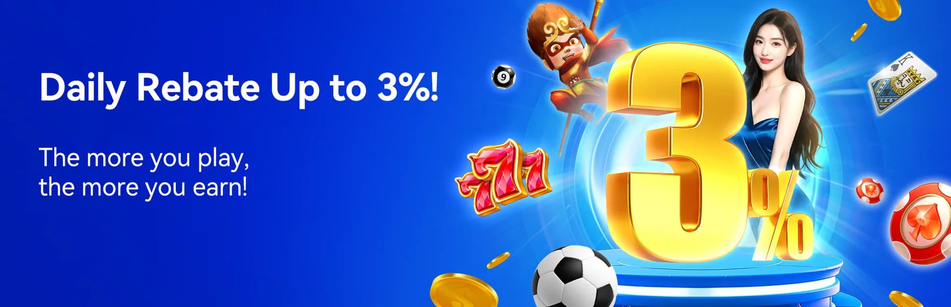 Daily Rebate Up to 3% - Cashback on Games