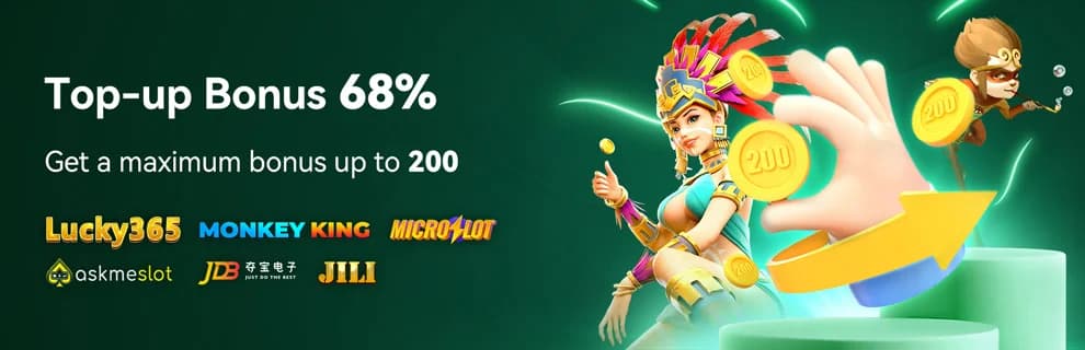 Top-up Bonus 68% - Reload & Win More