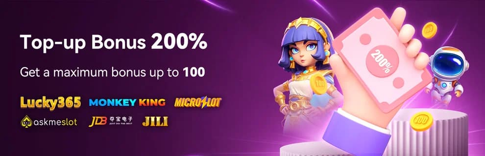 Top-up Bonus 200% - Up to RM100 Extra